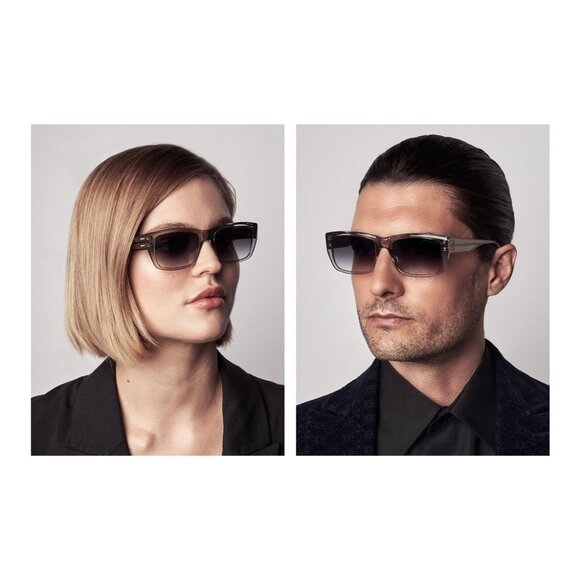 New DITA Alican Black Rectangle DTS404 01 Sunglasses Women - Picture 4 of 5